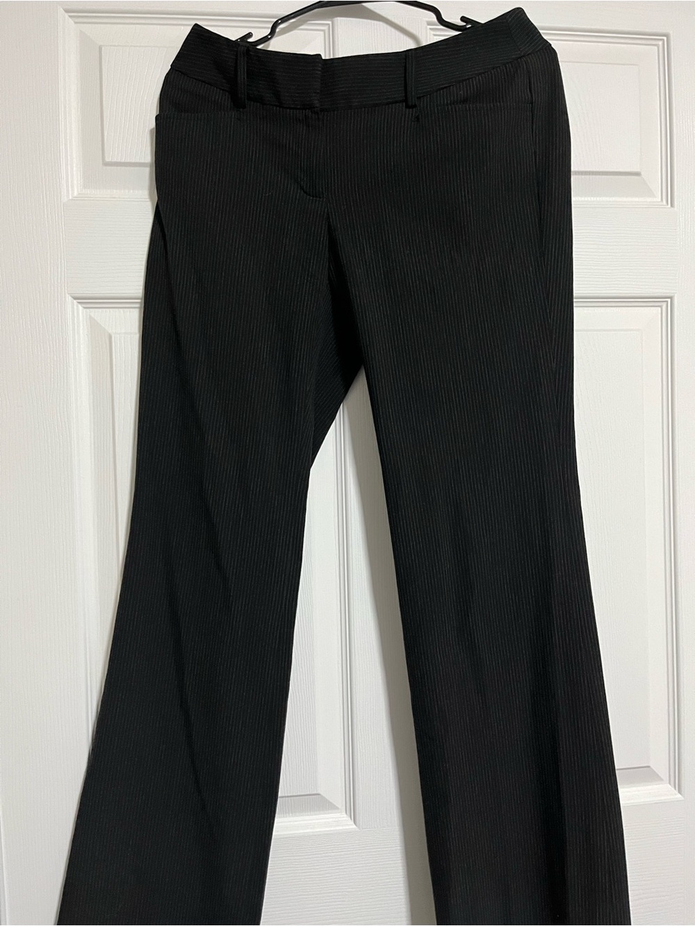 MICHAEL Michael Kors Black Pinstripe Dress Trousers